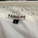 Fairhope Women White Eyelet Dress Tiered Ruffle Hem Maxi Dress Boho Beachy Large Photo 4