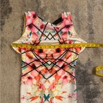 Source Unknown Flamingo Floral Sleeveless Dress - Pink and White Photo 4