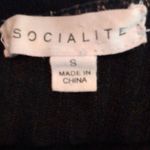 Socialite  S Black Ribbed Mock Turtleneck Dress Funeral Photo 2