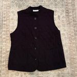 Sag Harbor Vintage Black Quilted Vest Photo 0