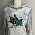 The Original Retro Brand • San jose sharks hockey team burnout full zip jacket Photo 4