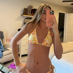 Amazon  Yellow Floral Bikini Photo 0