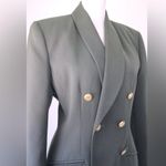 Valerie Stevens Vintage ‘90s Dark Green Double-Breasted Blazer w/ Gold Buttons Photo 3