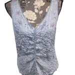 Armani Collezioni Light Blue Silk Sleeveless Blouse size 14 Photo 0