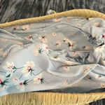 Blue and Tan Women’s Straw Tote Bag by On 34th Photo 3