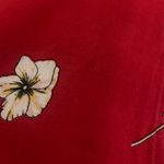 Aeropostale Red Floral Button Up Dress Photo 2