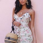 For Love & Lemons  Mochi Dress in Creme Roses Photo 0