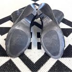 The Last Conspiracy Black Perforated Leather Wedge Open Toe Ankle Boots Size 7 Photo 8