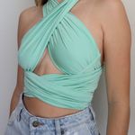 12th Tribe Paloma Mint Wrap Top Photo 4