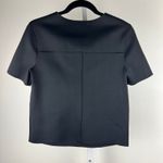 J Brand J‎ Brand Black Scuba Knit Top Size Small Made in USA Minimalist Luxe Streetstyle Photo 1