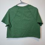 PINK - Victoria's Secret Pink by Victoria’s Secret Green Cropped Shirt Embroidered Dog Size Small Photo 4