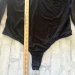 Hutch Anthro Puff Mesh Sleeve Bodysuit V-Neck Statement One Piece Stretch Sz 1X Photo 7