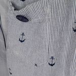 Lucy Love  Blue and White With Anchors Halter Style Top Photo 3