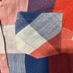 Merona Red and Blue Plaid Button Down Shirt Size M Size M Photo 5