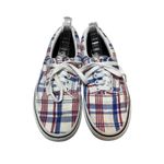 Vans  Era Plaid‎ Low Top Sneakers Women's 8 US Men's 6.5 US Red Blue White Canvas Photo 1