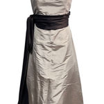 Bill Levkoff Strapless Formal Gown Champagne Brown Prom Evening Dress Women's 14 Photo 0