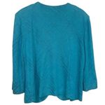 Ming Wang Vintage  Turquoise Blue Beaded Cardigan Old Money Luxury Substantial S Photo 4