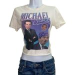 Gildan the office michael scott graphic cropped t shirt Photo 0