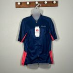 Santic Women's Size XLarge Cycling Jersey Full Zip Biking Shirt Rear Pockets Blue Photo 3