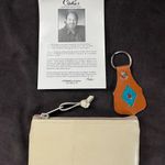 Brown and Cream Leather Men’s Bag Photo 4