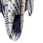 warm Tie Dye Cotton Maxi Bohemian Dress Long Sleeve Large Festival White Photo 2