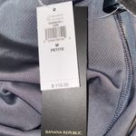 Banana Republic gunmetal grey velvet halter dress.Poly/Spandex. Size MP.NWT Photo 5