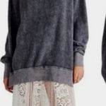 Free People We The Free Women's Timmy Turtleneck Sweater Gray Sz XS Photo 0