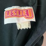 Vintage | 1970’s Leslie J Tulip Drape Disco Dress Black Size Medium Photo 6