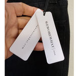 We Wore What The Danielle Crystal Straight Jeans Black 26 NEW FLAWED Photo 8