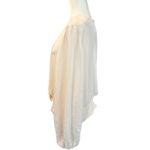 K Jordan 3X Womens Blouse Long Sleeve V Neck Smocked Waist Pullover‎ Top Cream Size undefined Photo 4