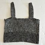 ZARA Women's Knit Crop Top Size S Black & White Photo 1