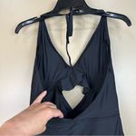 Aerie Ruffle One Piece Black Cut Out Full Coverage Swimsuit Large Long NWOT Photo 4