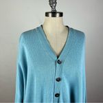 Eskandar Turquoise Boxy Cardigan Blue Size undefined Photo 2