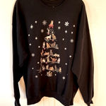 Hanes Christmas Cats Christmas Tree Festive Plus Size ComfortBlend Sweatshirt Size 2XL Photo 0
