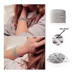 Boutique NEW Platinum Plated‎ Silver Guitar String Bracelets Stackable Boho, Stretchy Photo 6