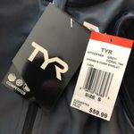 Tyr. Womens Competitor Singlet Shelf Bra UPF 50+ Pocket Gray Pink S Photo 3