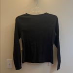 Cyrus Essentials Black Ribbed Long Sleeve Top – NWT Large Photo 5