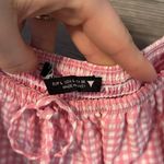 ZARA PINK GINGHAM DRESS size large Photo 1