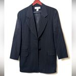 Christian Dior Vintage  Black Pinstripe old money Women's Blazer size M Photo 1