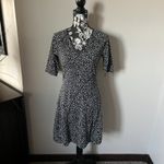 Title Nine  Womens Sayonara Cafe Dress Black Athletic Stretchy Small Short Sleeve Photo 3