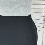 British Khaki Beaded Floral Botton Twill Pencil Maxi Skirt Black 10 Photo 4