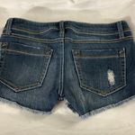 Mudd Jeans Aztec Distressed Denim Shorts Size 3 Photo 1