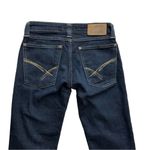 Devinbirds by Nudie Dark Wash Low Rise Birds Bootcut Dry Denim Jeans Size 27 Blue Photo 8