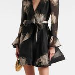 Zimmermann New  Balance Long Sleeve Mini Dress in Black Photo 1
