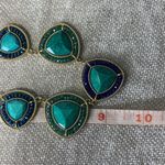 Francesca's Francesca’s Beautiful Blues, Greens, and Gold Tone Necklace Photo 6