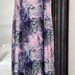 LeSuperbe One And Done Tank Dress Rainbow Aura Quartz With Purple Snakeskin NEW Size XS Photo 1