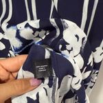 Lane Bryant NWT  Navy and White Striped Tank Top with Floral Accents plus size 28 Photo 4