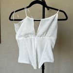 House Of CB HOUSE‎ OF CB Orla White Chiffon Strappy Corset NWOT size XS Photo 9
