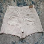 American Eagle  Beige Denim Highest Waist MOM Shorts Size 6 Photo 15