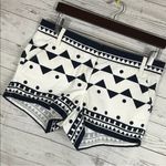 J.Crew  Women’s Shorts Roller Girl Blue White Geometric 6 Photo 0